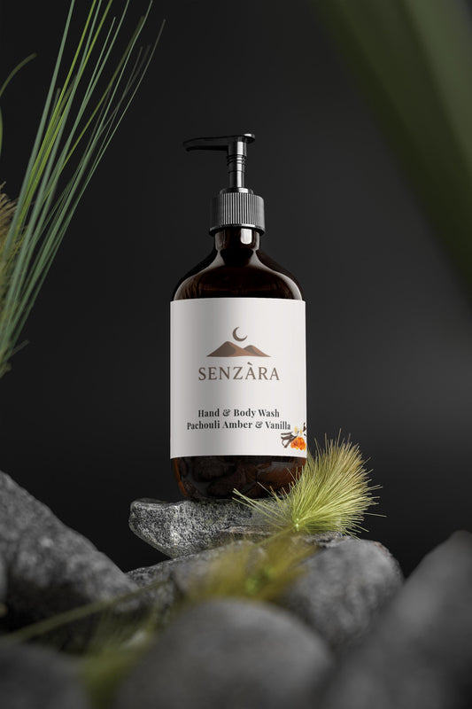 Hand & Body Wash, Patchouli & Amber Vanilla - 490 ml